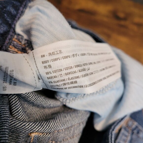 Hollister Jeans Size 28 Curvy High Rise Mom Ripped Medium Dark Wash Stretch - Picture 4 of 9